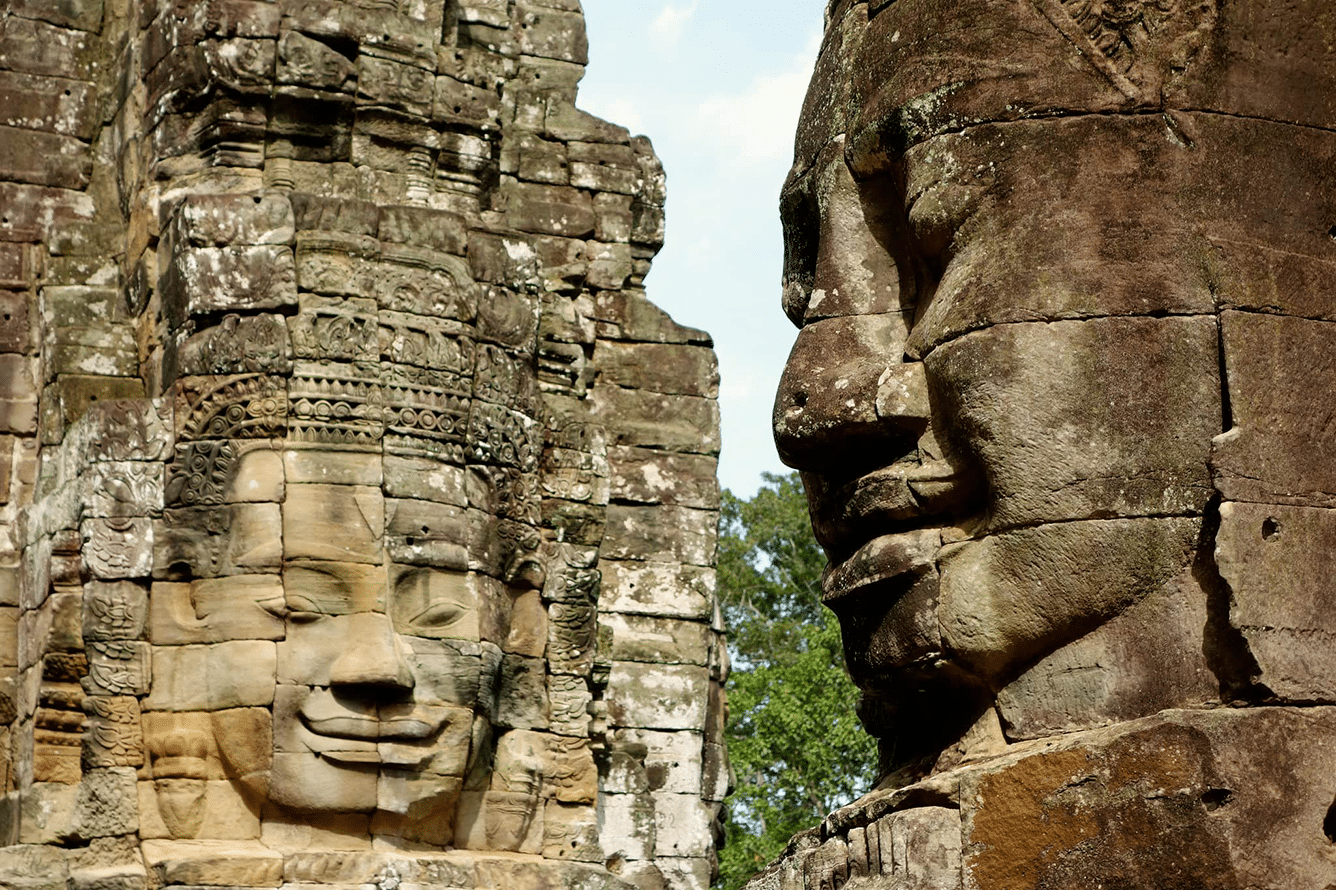 Begin your historical exploration with Angkor Thom’s tranquil ambiance